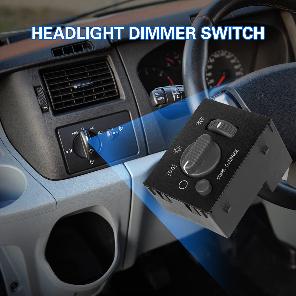 LCWRGS dashboard control closeup highlighting dash dimming feature