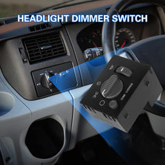 LCWRGS dashboard control closeup highlighting dash dimming feature