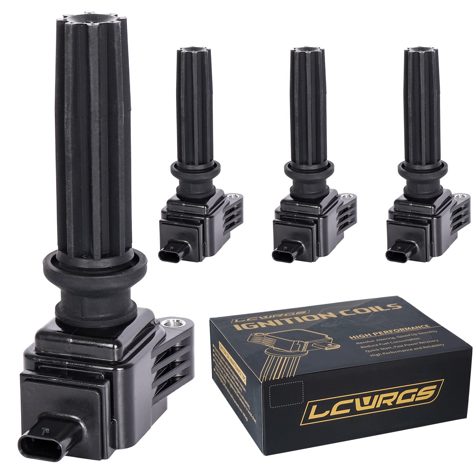 LCWRGS ignition coil pack four-pack ready for 2.0L Ford engines