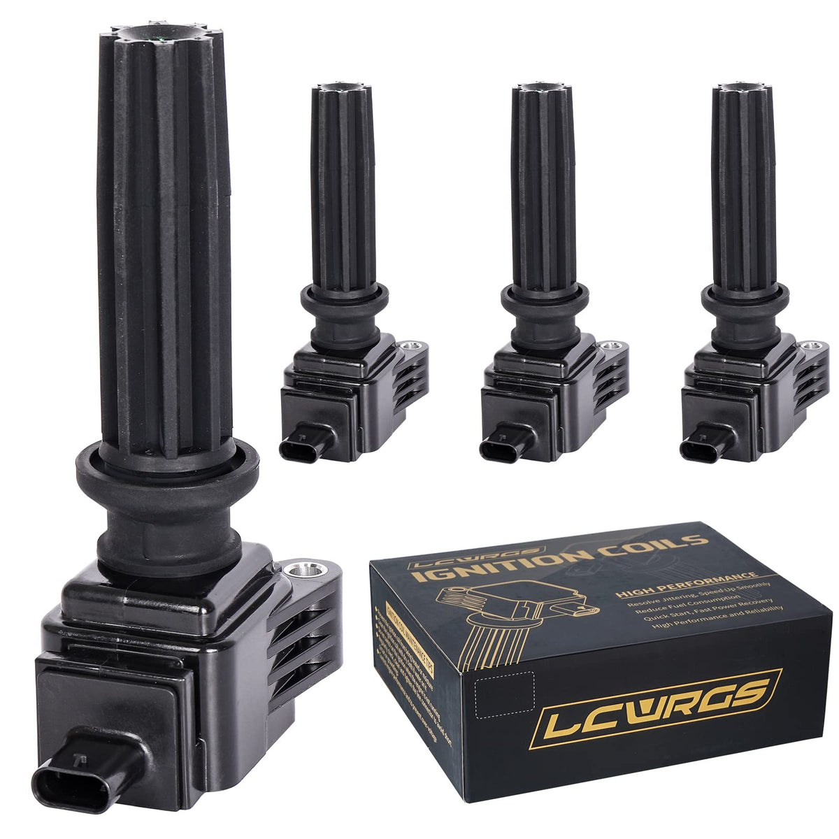 LCWRGS ignition coil pack four-pack ready for 2.0L Ford engines
