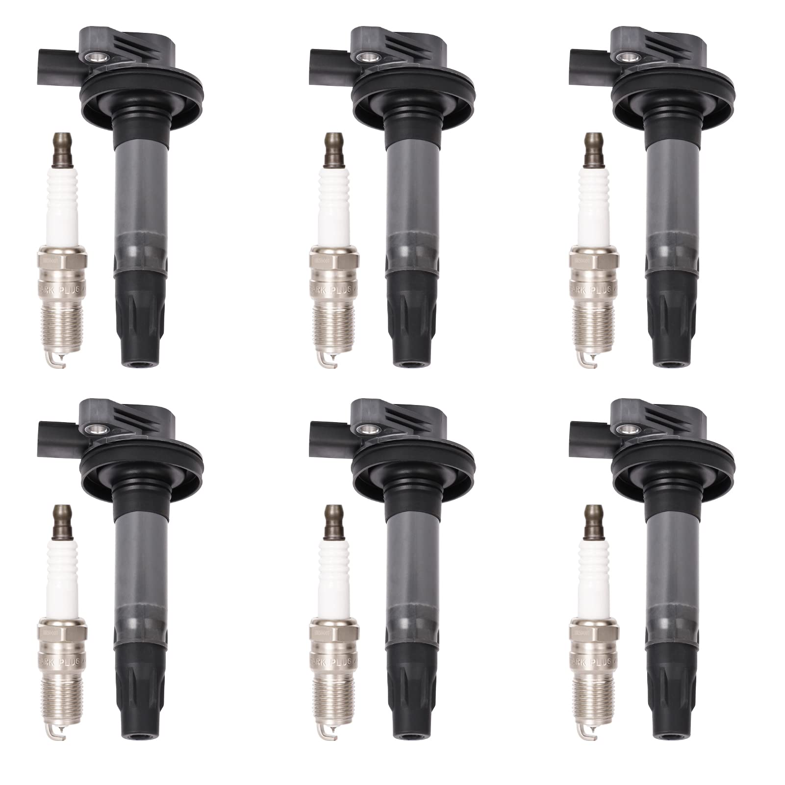 LCWRGS ignition coil pack 6-pack ready for installation, highlighting reliable starts
