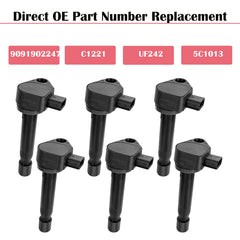 LCWRGS ignition coil pack 6pc for Acura TL 3.5—consistent ignition performance.