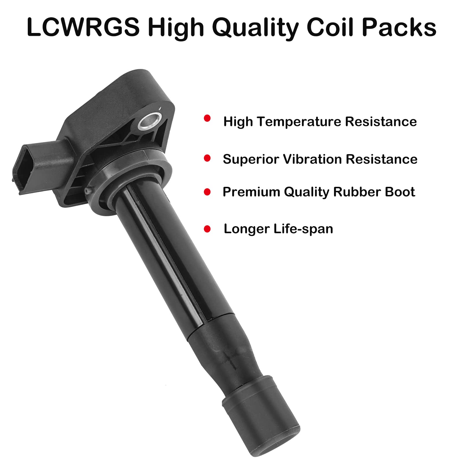 LCWRGS ignition coil pack 6-pack for Honda Accord 3.0V6—improved engine response.