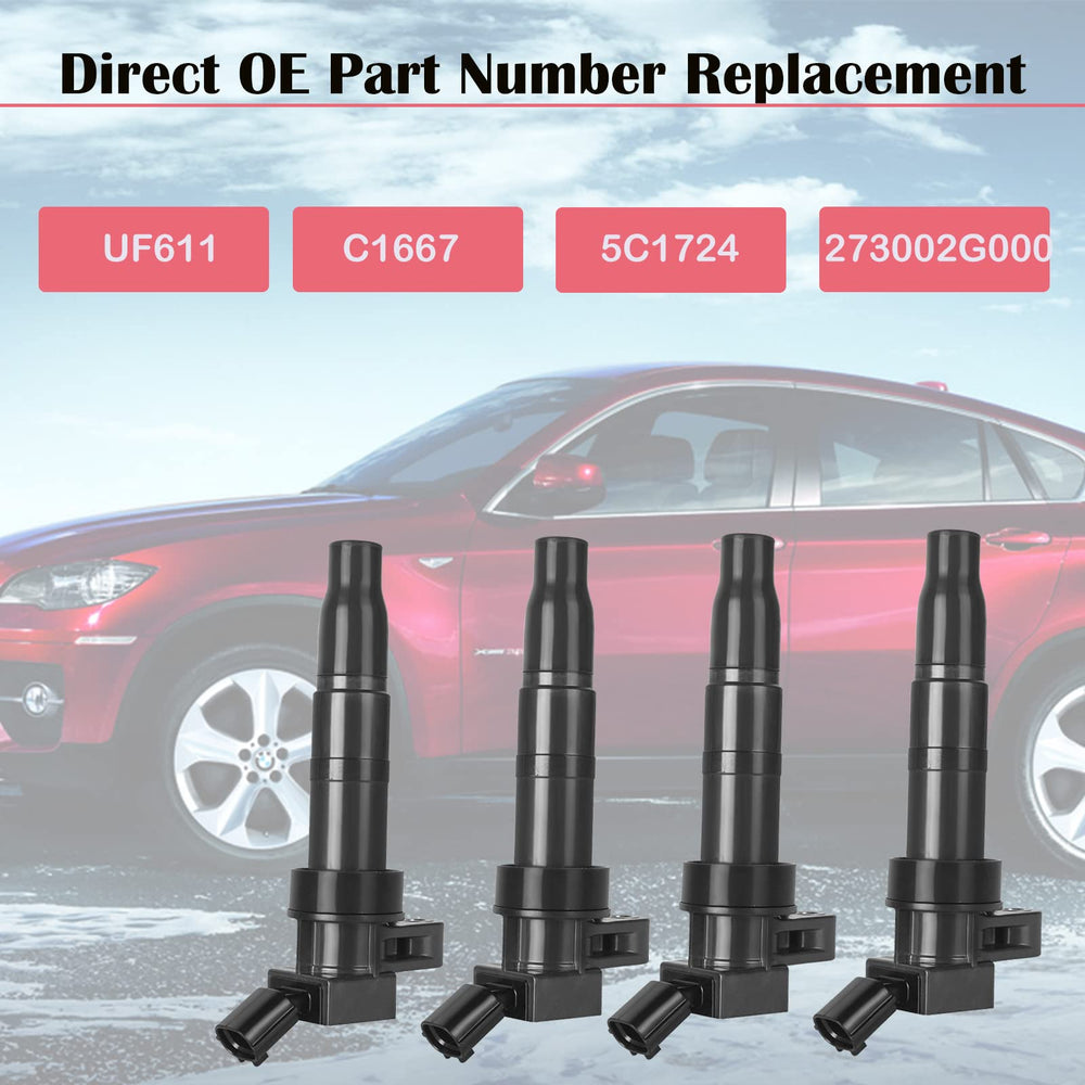 LCWRGS ignition coil pack in engine bay fits 2.4L and 2.0L engines.