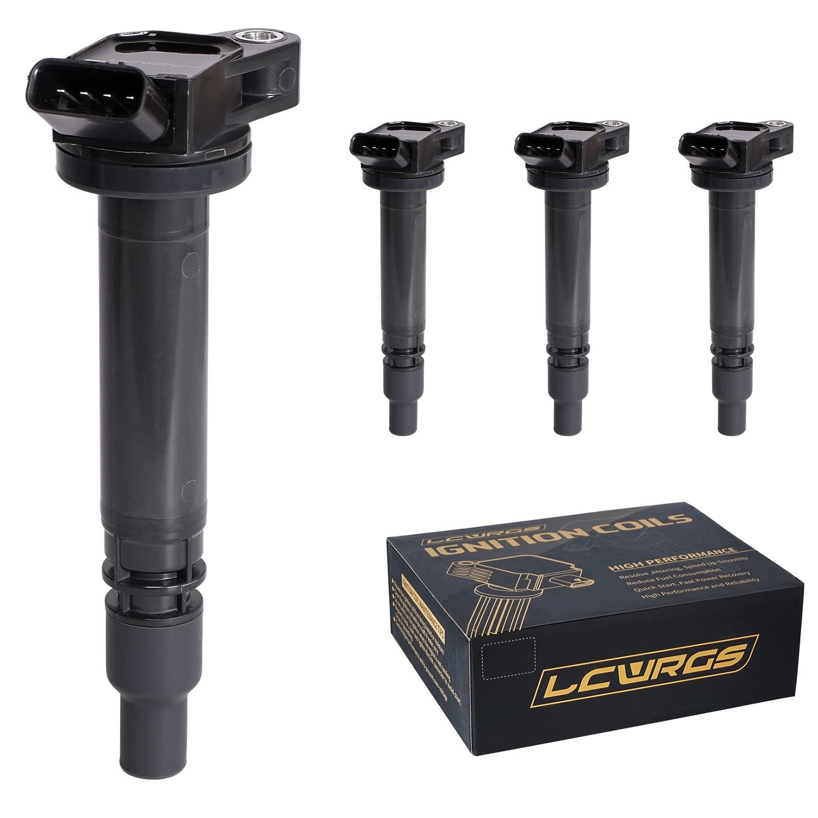 LCWRGS ignition coil pack four-pack ready for quick replacement and smoother starts.