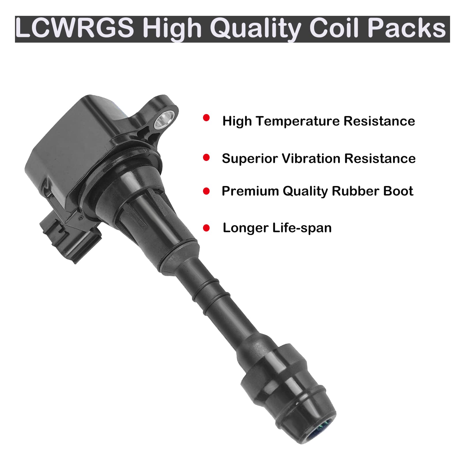 Premium performance ignition coils deliver stable sparks and smoother starts.