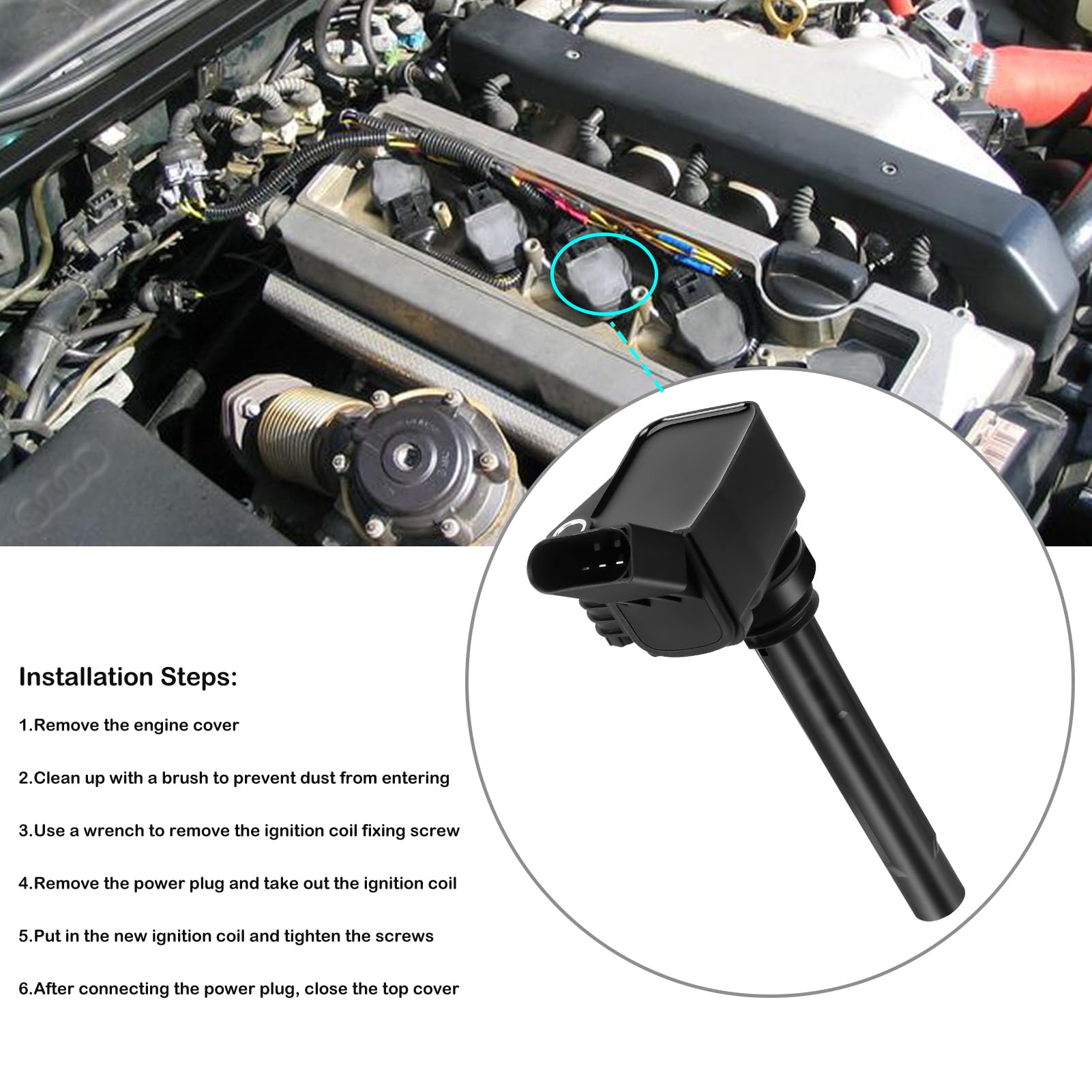 LCWRGS ignition coils packaged set ready for quick installation.