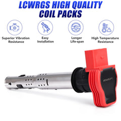 LCWRGS ignition coil pack mounted on Audi TT 2.0T for reliable performance