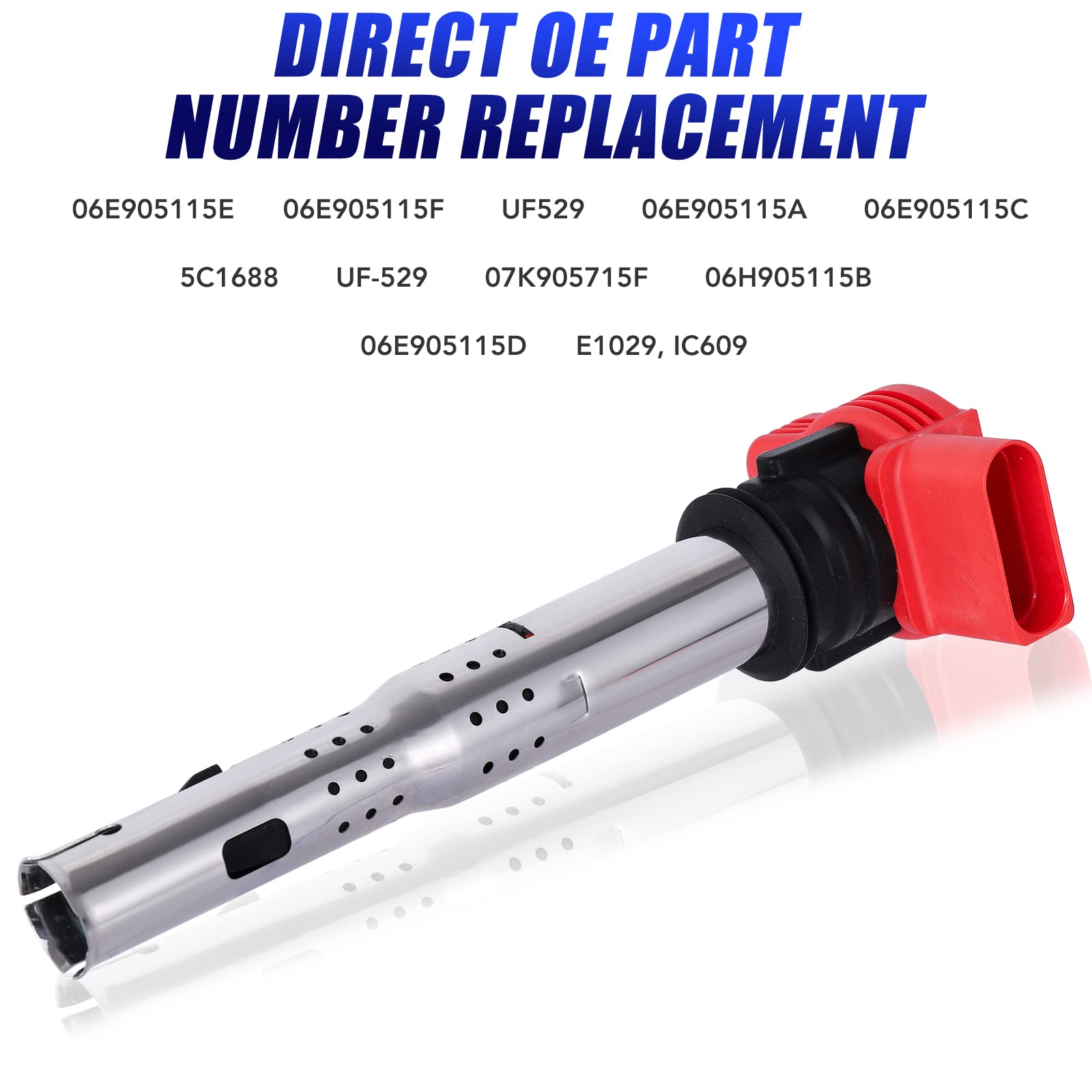 LCWRGS ignition coil pack on VW GTI 2.0T engine for improved response