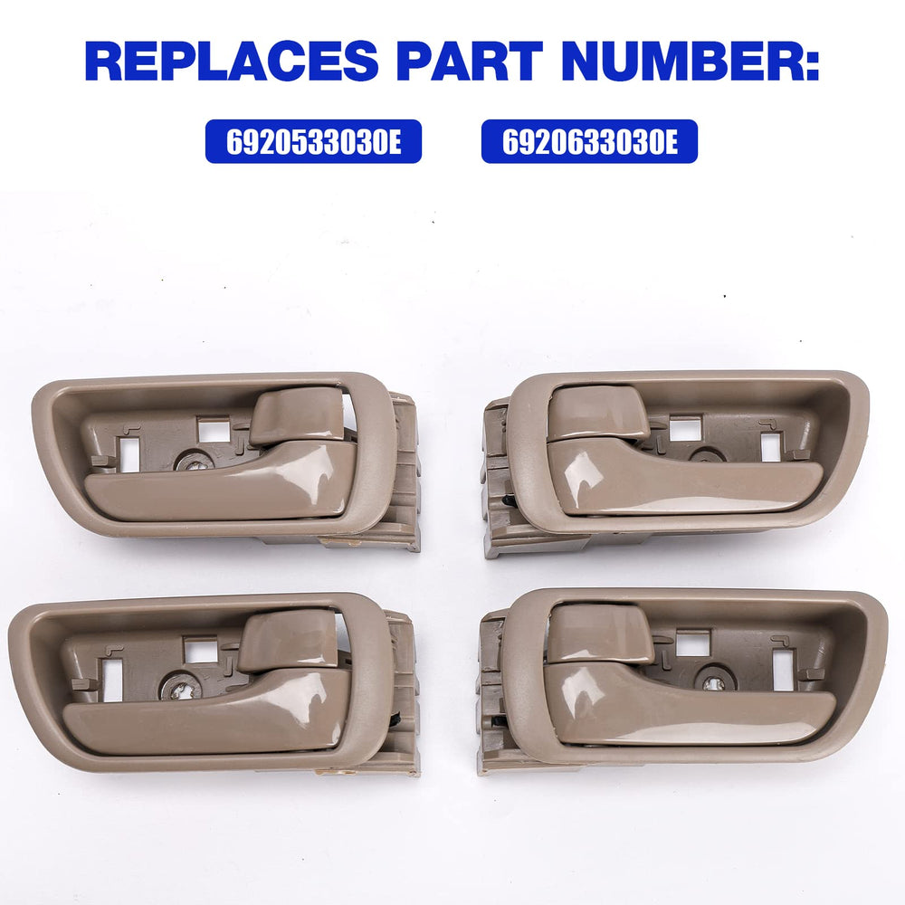 LCWRGS interior door handle for rear driver side on Camry, smooth operation.