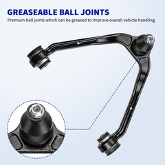 LCWRGS lower control arm with ball joint supports smooth wheel movement