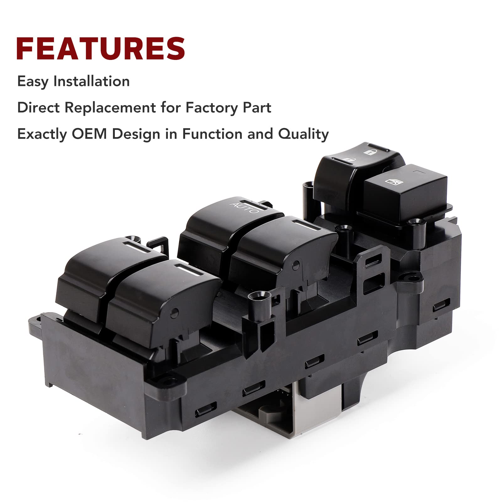LCWRGS packaging includes driver-side switch ready for installation.