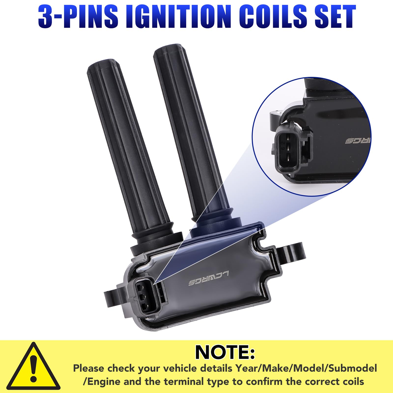 LCWRGS packaging kit shows contents for straightforward coil and plug replacement.