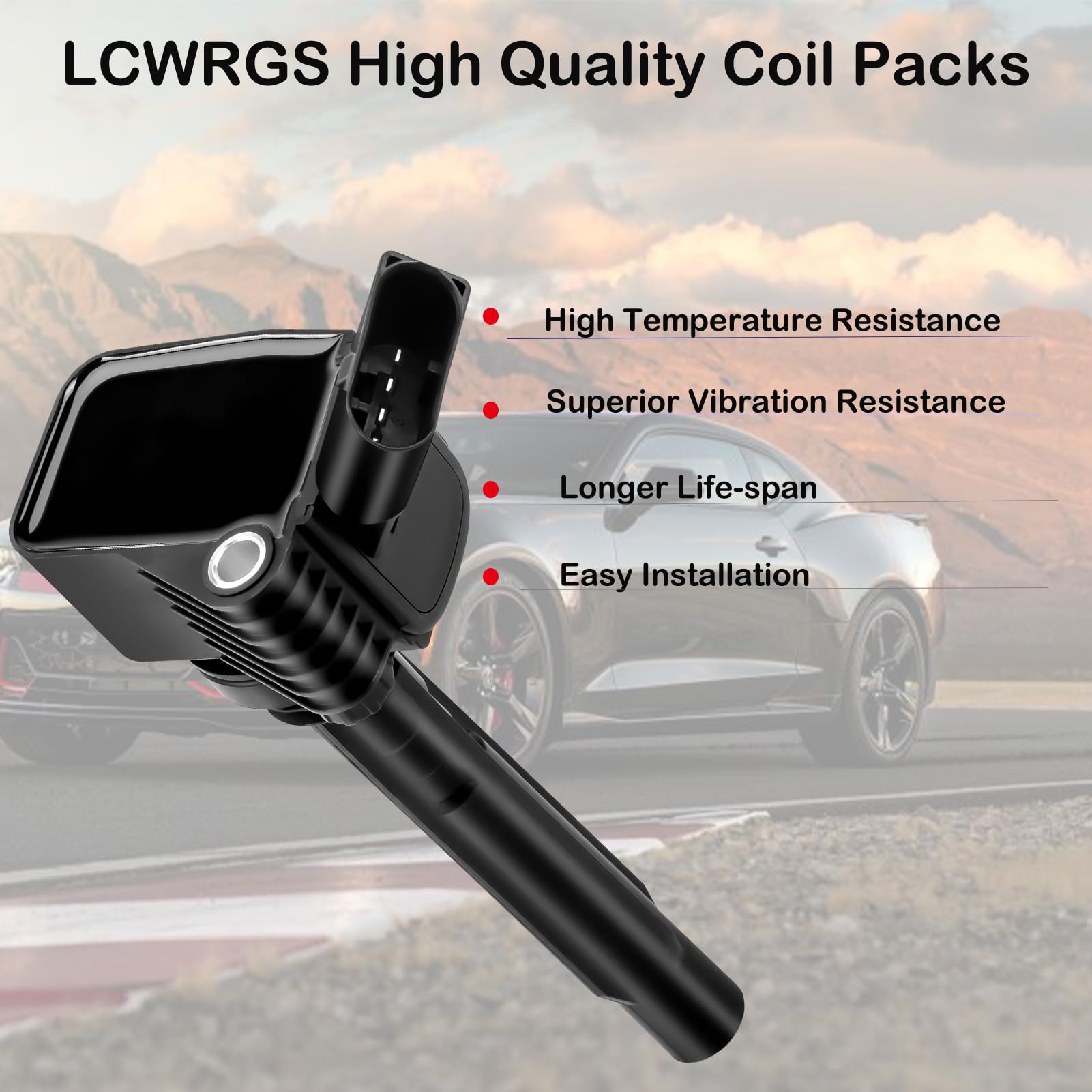 LCWRGS set4 coil pack side view highlights compact, durable design.
