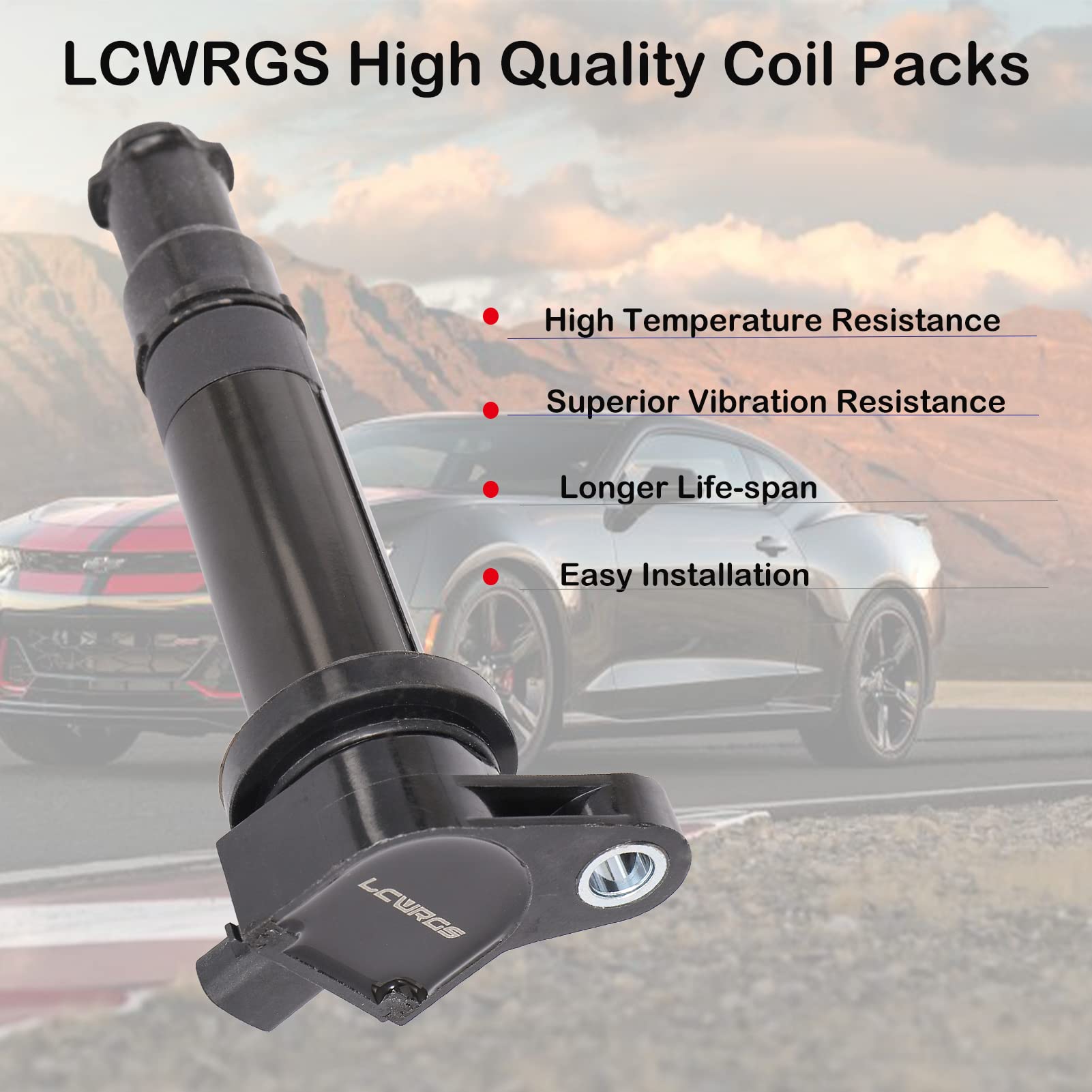 LCWRGS spark plug four-pack supports smooth engine starts.