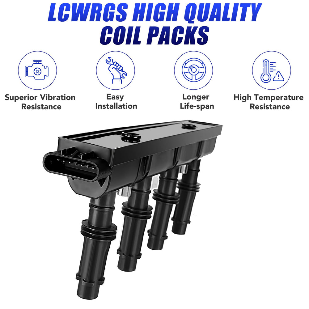 LCWRGS spark plugs 6643 XP3922 for strong ignition and efficient combustion.