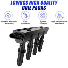 LCWRGS spark plugs 6643 XP3922 for strong ignition and efficient combustion.