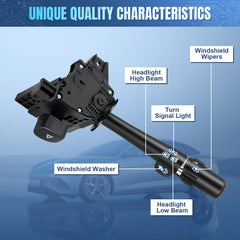 LCWRGS turn signal switch mounted image, ready for Silverado 1500/2500/3500 replacement.