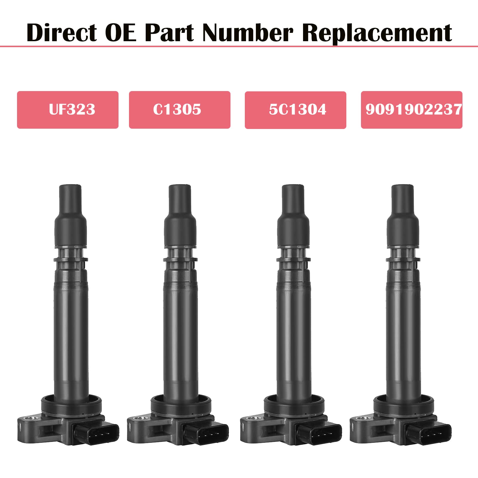 LCWRGS ignition coil pack packaging shows 24-month warranty.