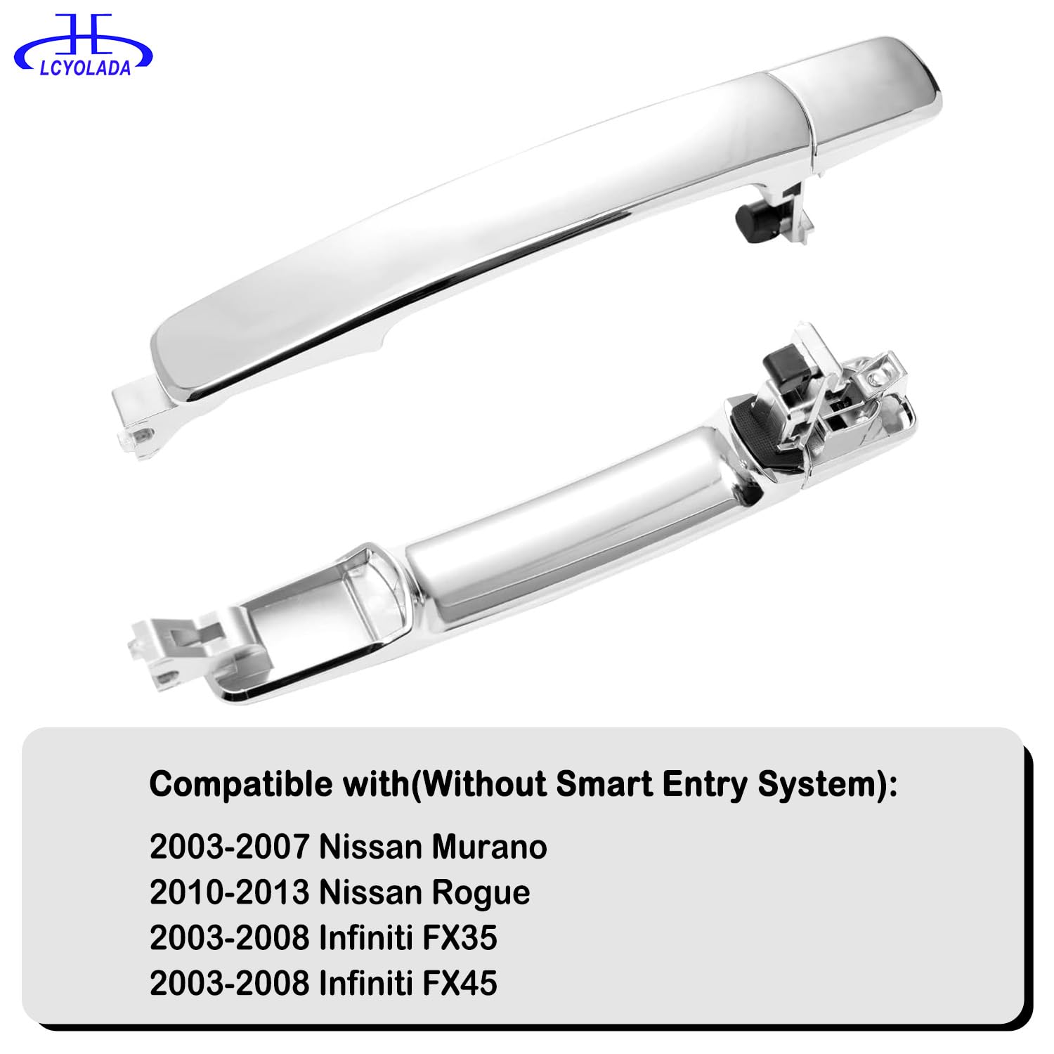 Lcyolada rear right door handle for Nissan Rogue, wear-resistant design.