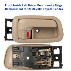 Lcyolada beige door handle bezel close-up shows quality trim and finish.