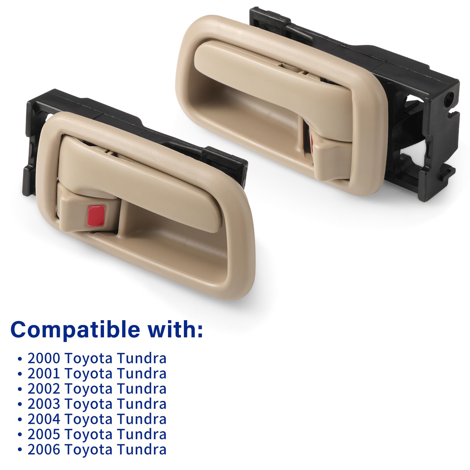 Lcyolada beige door handle bezel trim detail highlights durable construction.