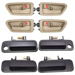Lcyolada Camry beige door handle set for exterior and interior replacement on 1997–2001 models.