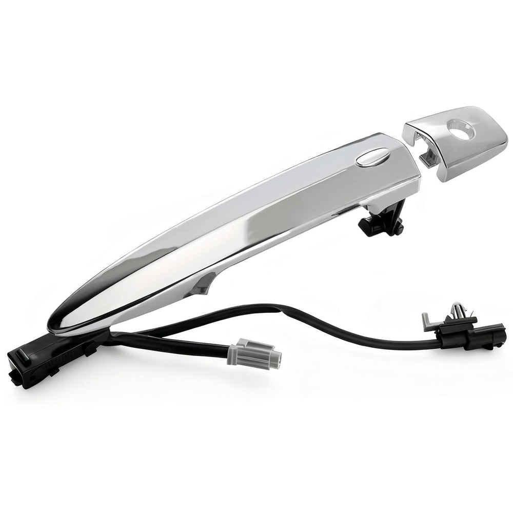 Lcyolada chrome front left door handle with keyless entry for Nissan enables quick access