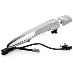 Lcyolada chrome front left door handle with keyless entry for Nissan enables quick access