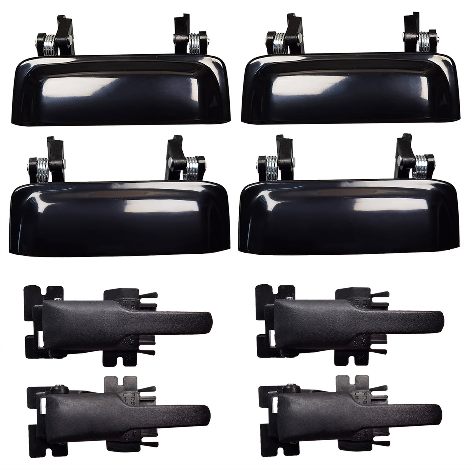 Lcyolada door handle front left exterior for Ford Explorer, durable OEM-style replacement.