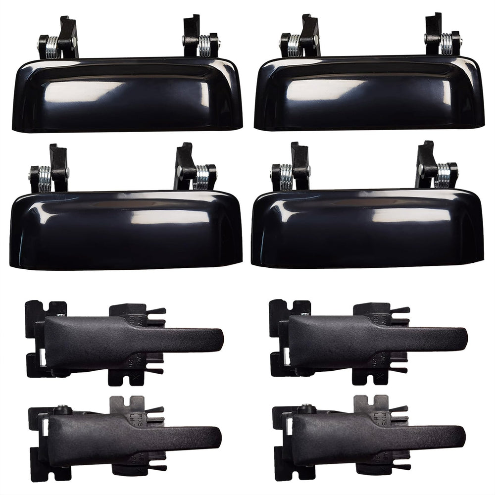 Lcyolada door handle front left exterior for Ford Explorer, durable OEM-style replacement.