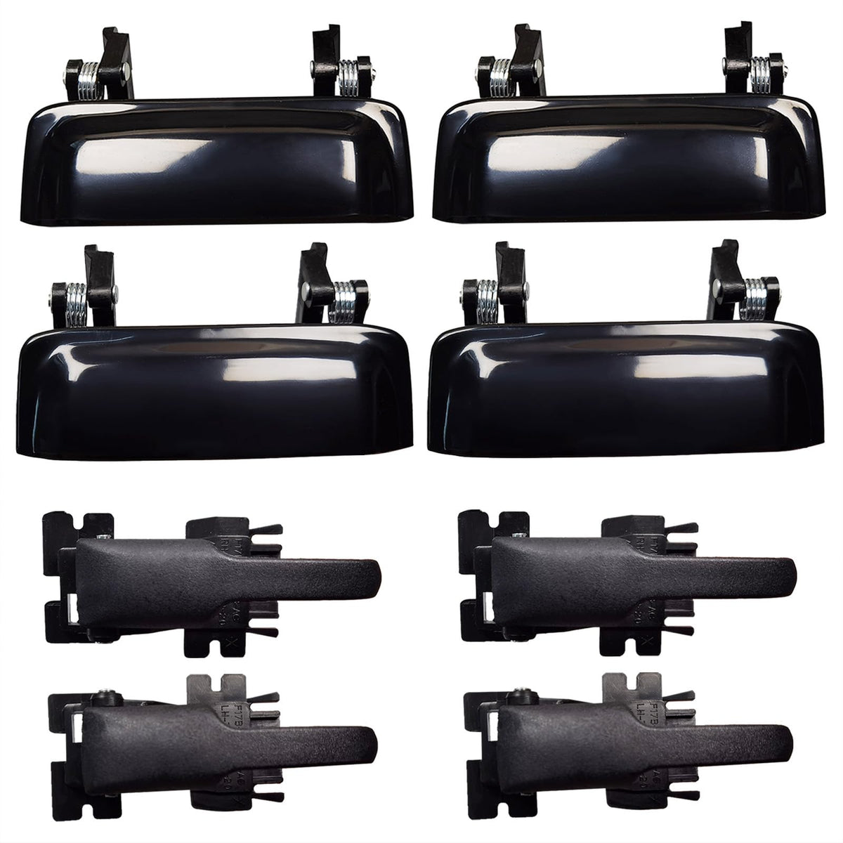 Lcyolada door handle front left exterior for Ford Explorer, durable OEM-style replacement.