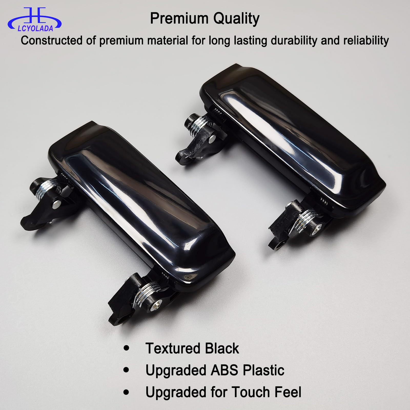 Lcyolada door handle rear left exterior for Explorer, wear-resistant finish.
