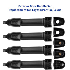 Lcyolada exterior door handle for Toyota Camry, rear passenger side, water-resistant gasket included.