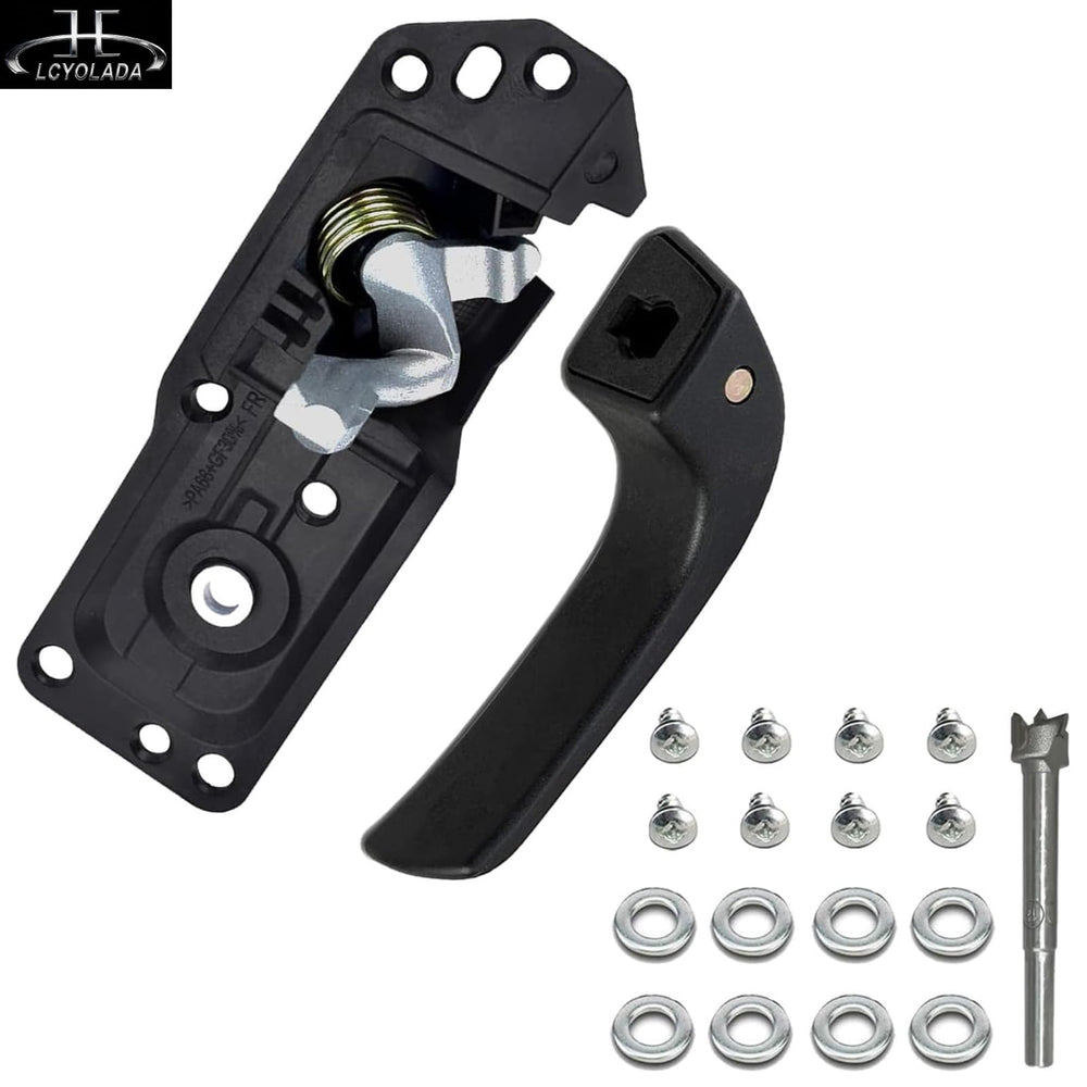 Lcyolada door handle textured surface showing weather-resistant finish