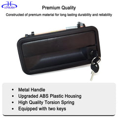 Lcyolada door handle with lock cylinder assembly for secure replacement