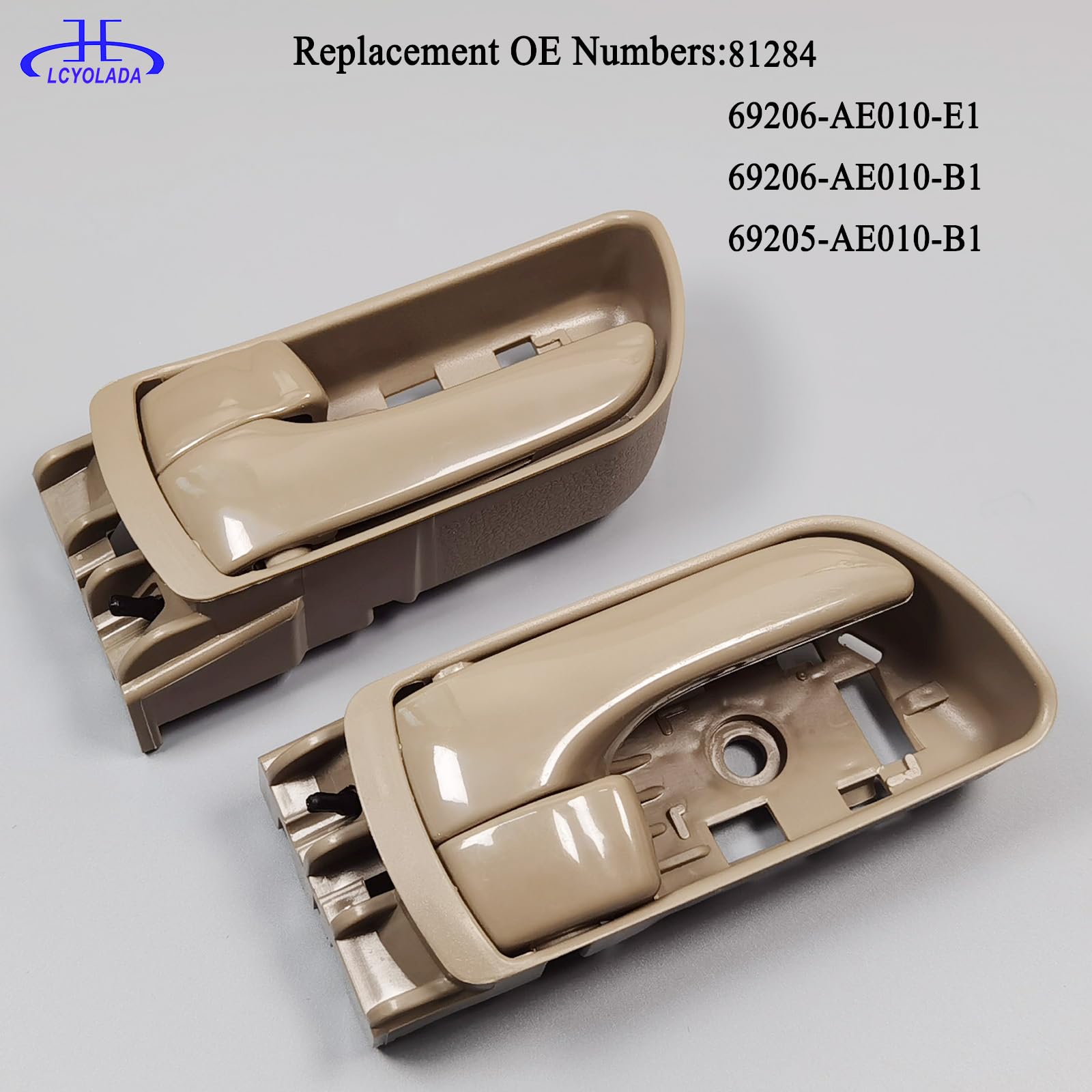 Lcyolada durable ABS plastic interior handle built for long-term use in any weather.