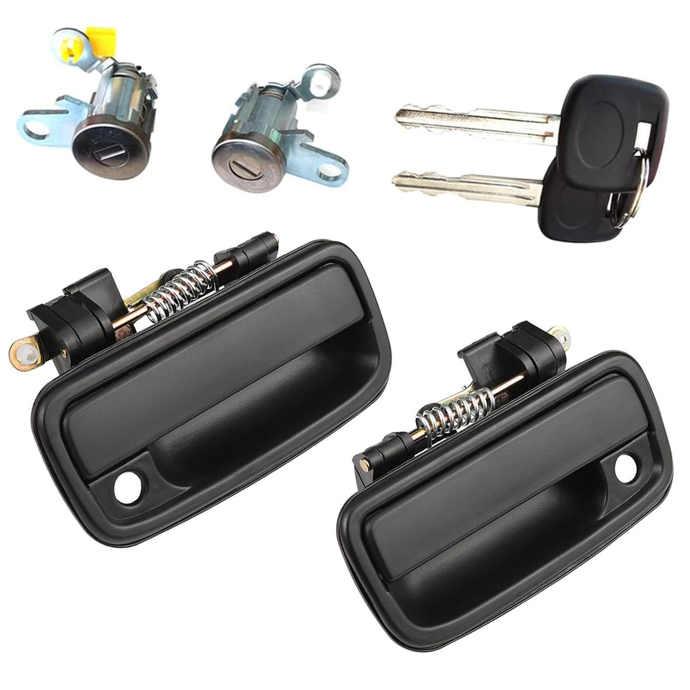 Lcyolada exterior front driver door handle for Toyota Tacoma 1995-2004, durable OEM-like fit.