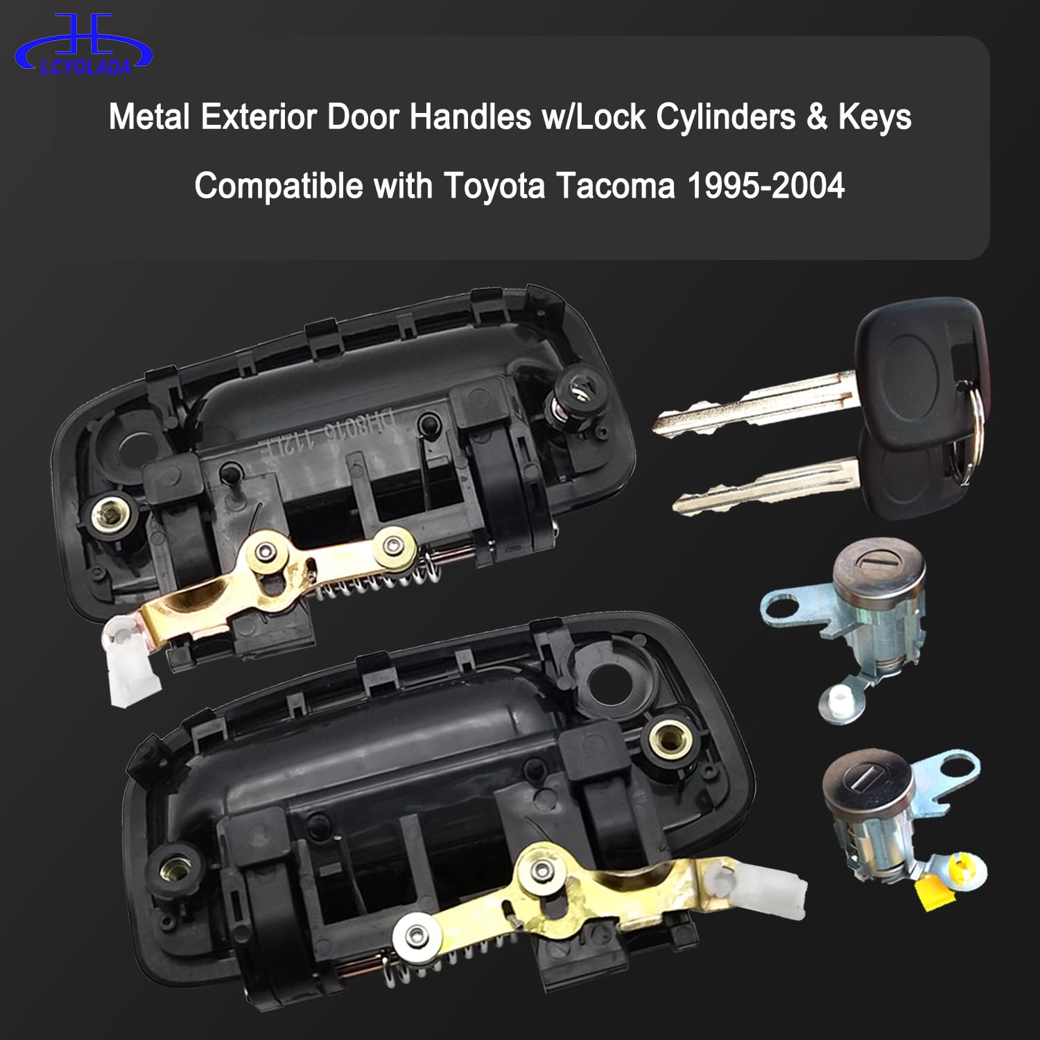 Lcyolada exterior front passenger door handle for Tacoma, precise match and smooth operation.