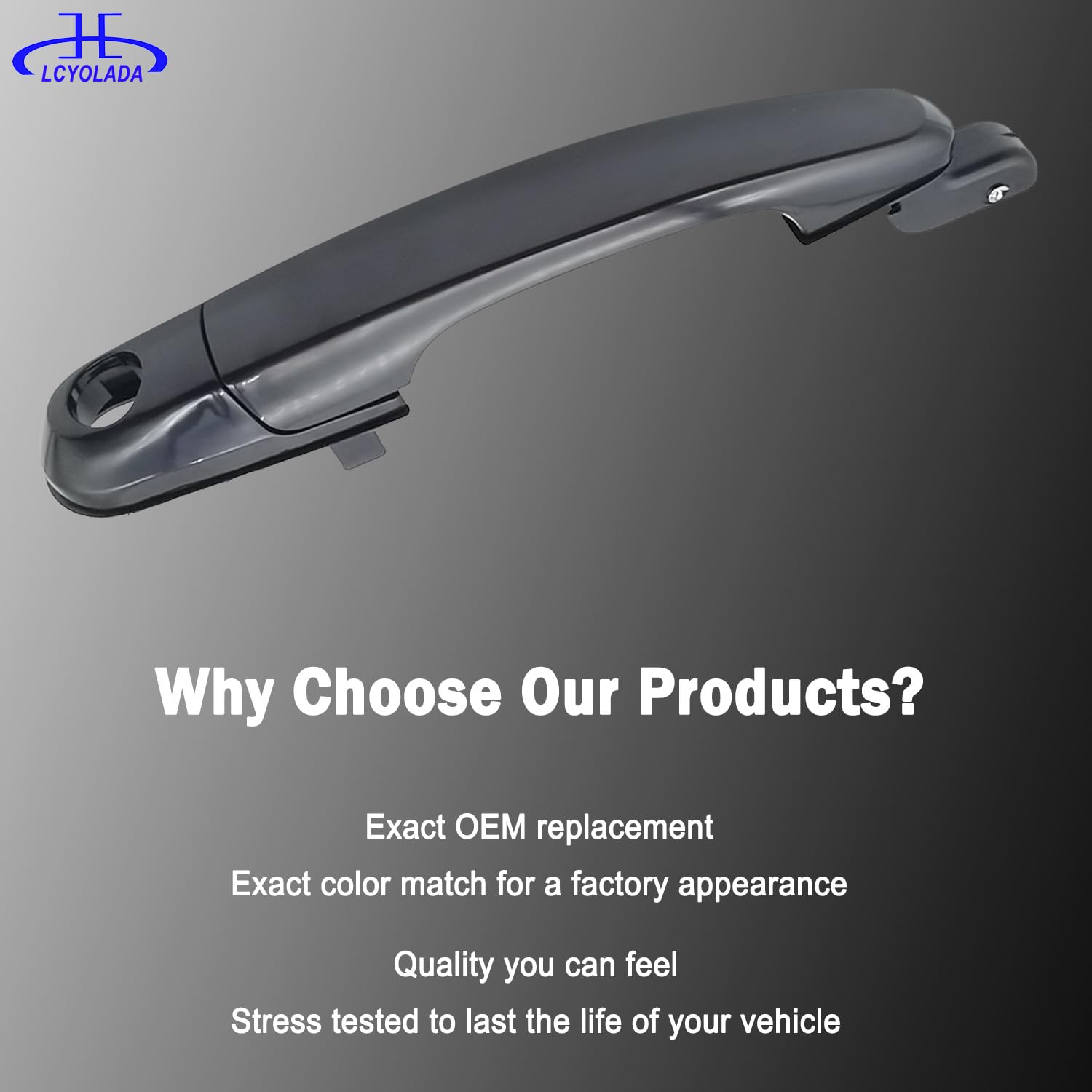 Lcyolada exterior door handle rear right for Hyundai Tucson 2005 2009 restores function