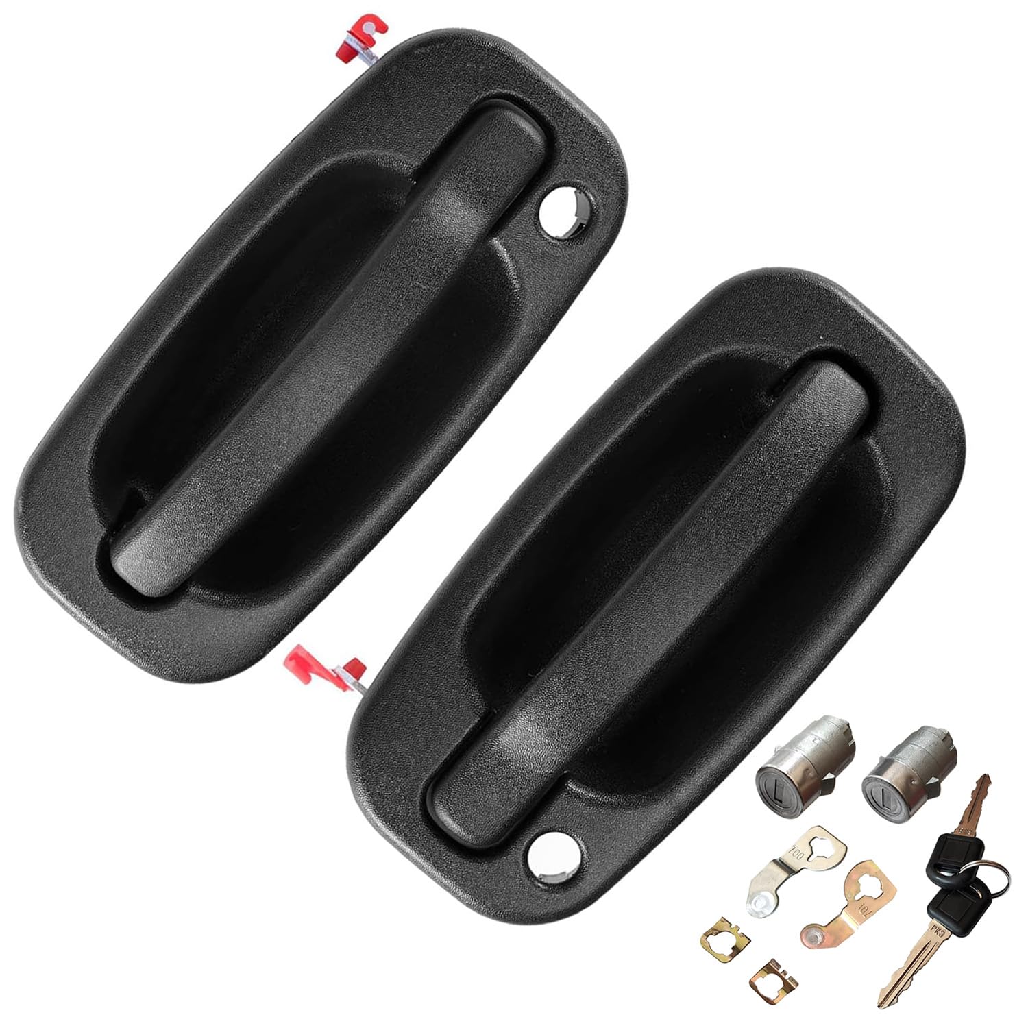 Lcyolada front exterior door handle left side with locks for smooth operation