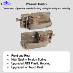 Lcyolada beige interior door handle, rear-left view, smooth finish