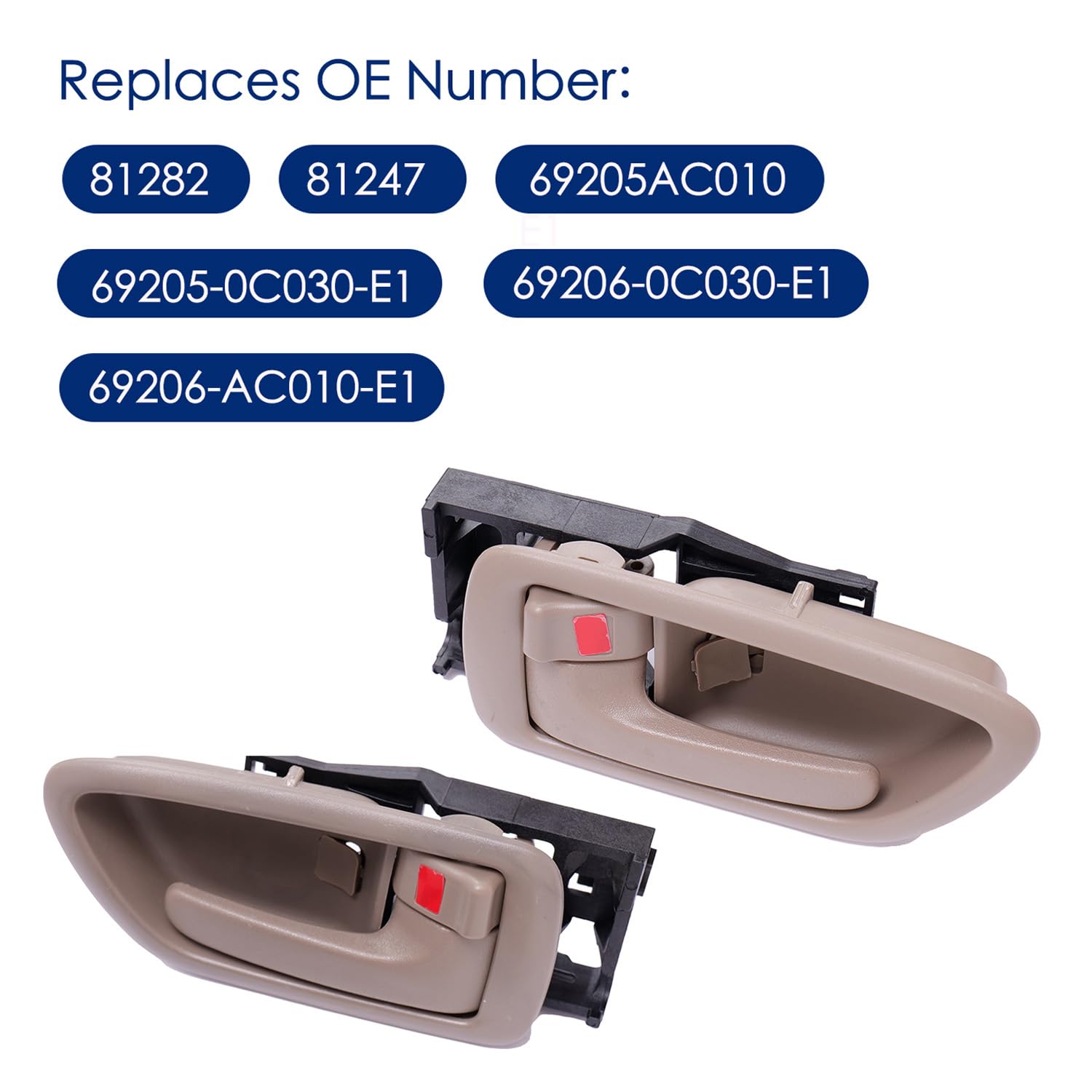 Lcyolada interior door handle set packaged for quick replacement