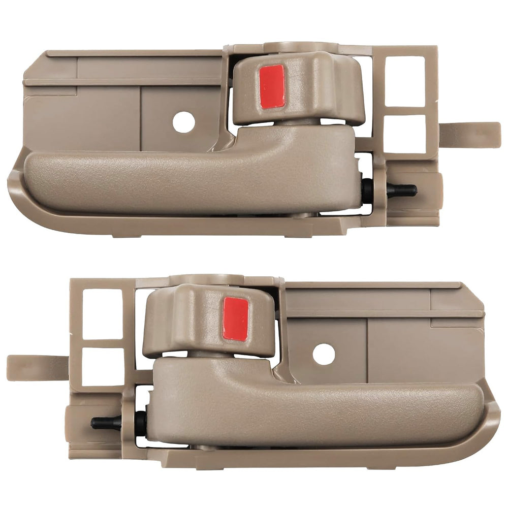 Lcyolada beige interior door handle front-left for Toyota/Pontiac with durable grip.