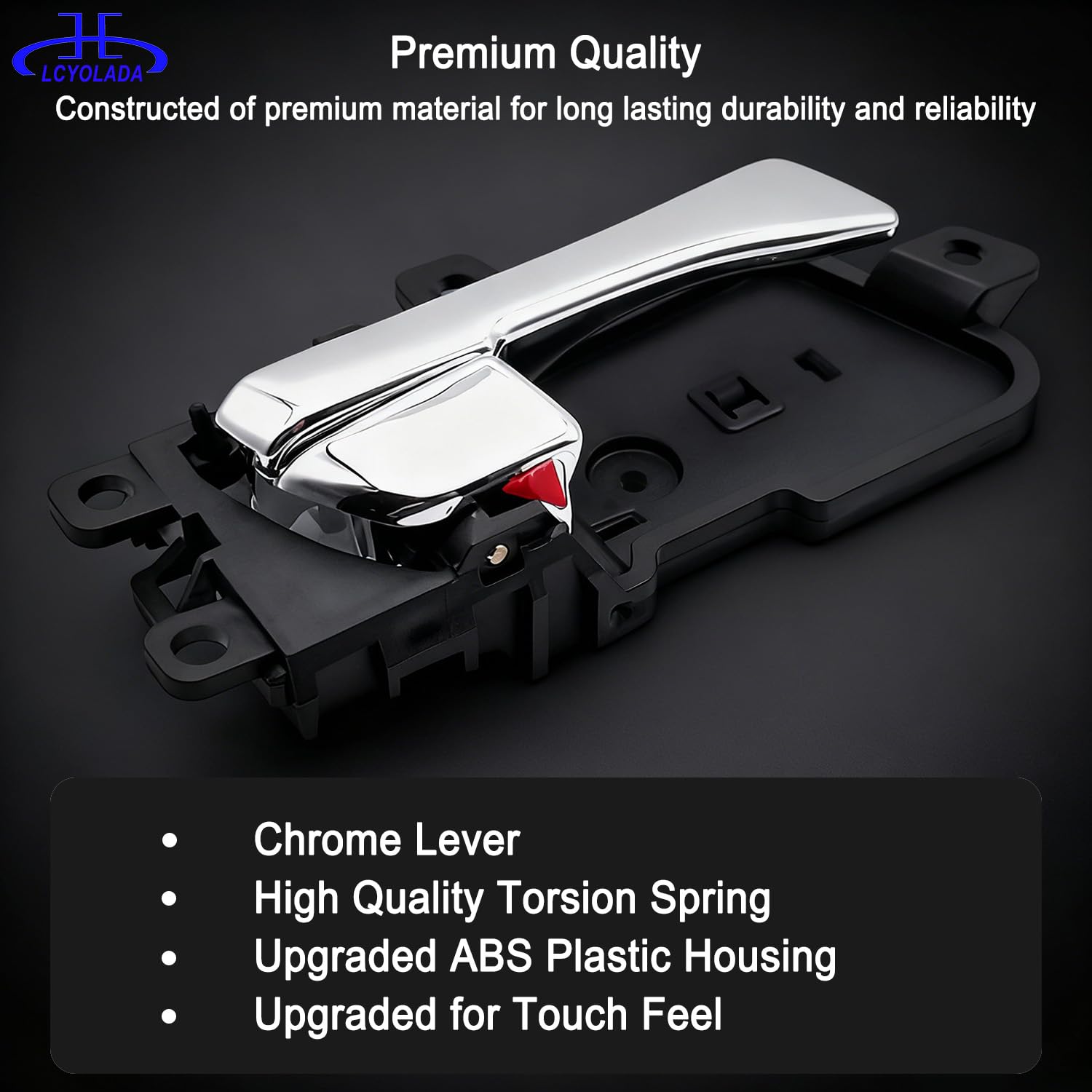 Lcyolada interior door handle for Hyundai Sonata 2011-2015, rear-left replacement for secure closure