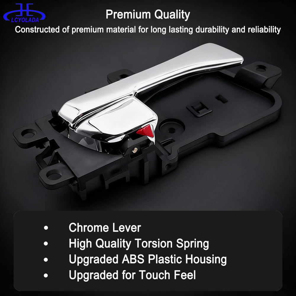 Lcyolada interior door handle for Hyundai Sonata 2011-2015, rear-left replacement for secure closure