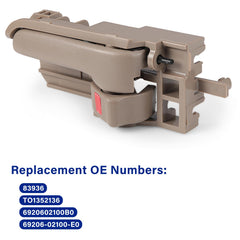 Lcyolada beige interior door handle rear set for cohesive interior look and easy install.