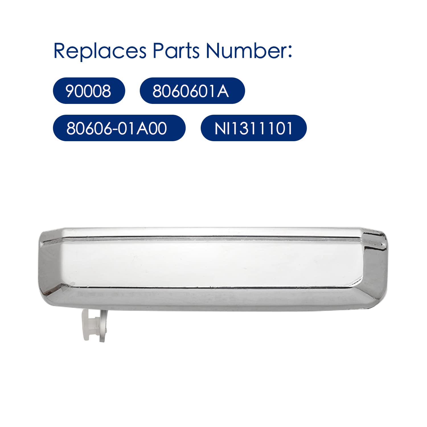 Lcyolada Nissan D21 chrome rear-right door handle ensures consistent finish