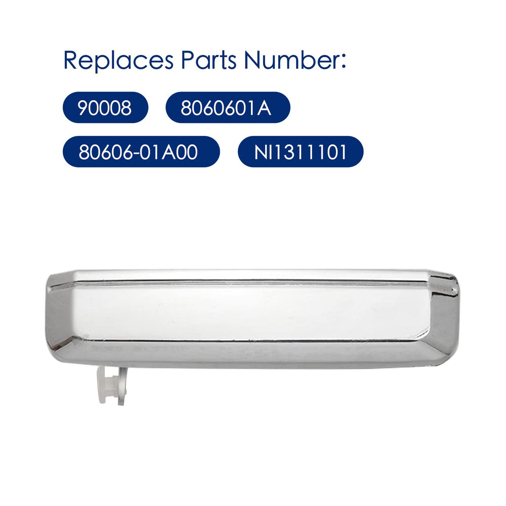 Lcyolada Nissan D21 chrome rear-right door handle ensures consistent finish