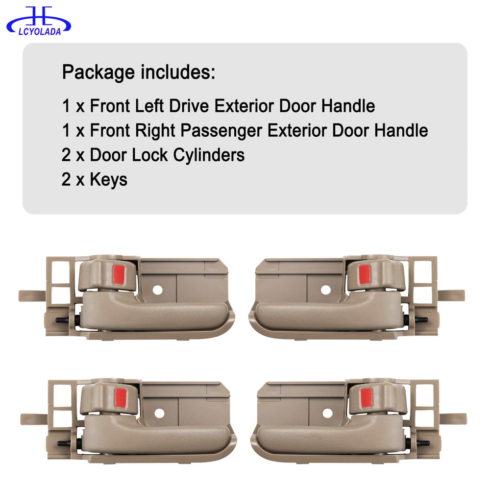 Lcyolada beige packaging, four handles included